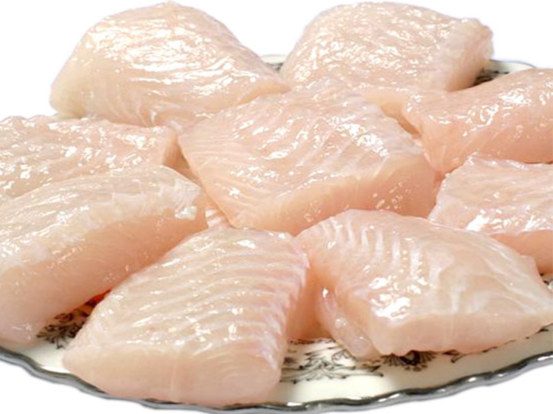 Cá fillets cắt cube vuông